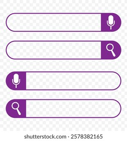 Search bar icon. Flat design style. Vector illustration isolated on transparent background. eps 10.