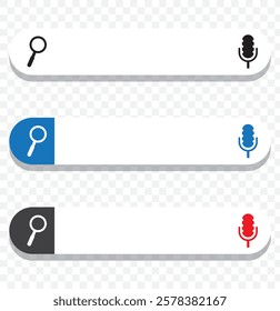Search bar icon. Flat design style. Vector illustration isolated on transparent background. eps 10.