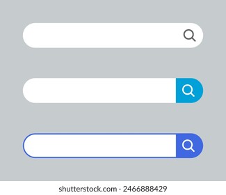 Search bar icon in flat style. Browsing concept