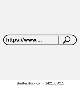 Search Bar Icon. Graphic Element Illustration As A Simple Vector Sign & Trendy Symbol for Design and Websites, Presentation or Mobile Application.