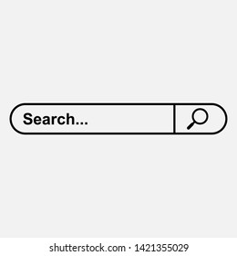 Search Bar Icon. Graphic Element Illustration As A Simple Vector Sign & Trendy Symbol for Design and Websites, Presentation or Mobile Application.