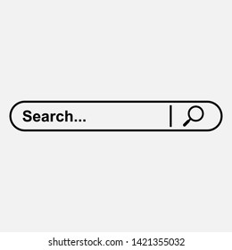Search Bar Icon. Graphic Element Illustration. Applied as Trendy Symbol for Design Elements, Websites, Presentation and Application - Vector. 