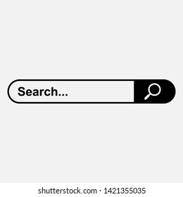Search Bar Icon. Graphic Element Illustration As A Simple Vector Sign & Trendy Symbol for Design and Websites, Presentation or Mobile Application.