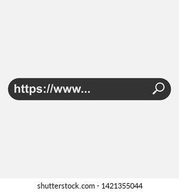 Search Bar Icon. Graphic Element Illustration As A Simple Vector Sign & Trendy Symbol for Design and Websites, Presentation or Mobile Application.