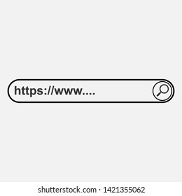 Search Bar Icon. Graphic Element Illustration As A Simple Vector Sign & Trendy Symbol for Design and Websites, Presentation or Mobile Application.