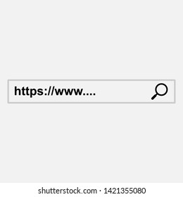 Search Bar Icon. Graphic Element Illustration As A Simple Vector Sign & Trendy Symbol for Design and Websites, Presentation or Mobile Application.