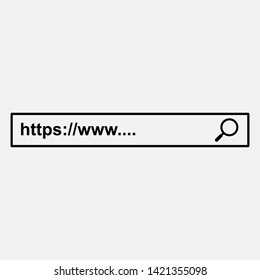 Search Bar Icon. Graphic Element Illustration As A Simple Vector Sign & Trendy Symbol for Design and Websites, Presentation or Mobile Application.