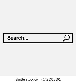 Search Bar Icon. Graphic Element Illustration As A Simple Vector Sign & Trendy Symbol for Design and Websites, Presentation or Mobile Application.