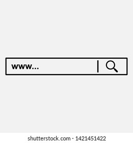 Search Bar Icon. Graphic Element Illustration As A Simple Vector Sign & Trendy Symbol for Design and Websites, Presentation or Mobile Application.