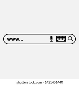 Search Bar Icon. Graphic Element Illustration As A Simple Vector Sign & Trendy Symbol for Design and Websites, Presentation or Mobile Application.