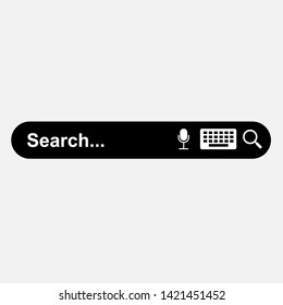 Search Bar Icon. Graphic Element Illustration As A Simple Vector Sign & Trendy Symbol for Design and Websites, Presentation or Mobile Application.
