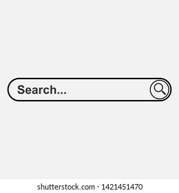 Search Bar Icon. Graphic Element Illustration As A Simple Vector Sign & Trendy Symbol for Design and Websites, Presentation or Mobile Application.