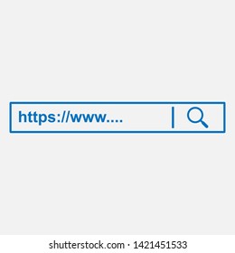 Search Bar Icon. Graphic Element Illustration As A Simple Vector Sign & Trendy Symbol for Design and Websites, Presentation or Mobile Application.