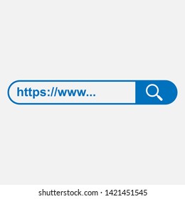 Search Bar Icon. Graphic Element Illustration As A Simple Vector Sign & Trendy Symbol for Design and Websites, Presentation or Mobile Application.