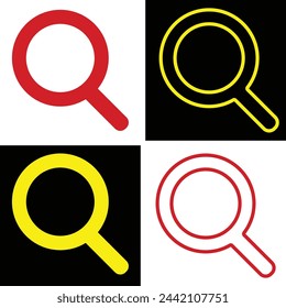 SEARCH BAR ICON ILLUSTRATION DESIGN.