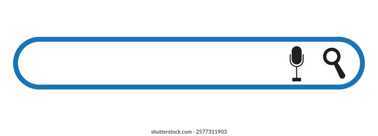 Search bar icon isolated on white background. www search bar icon for web site template, app, and logo design.