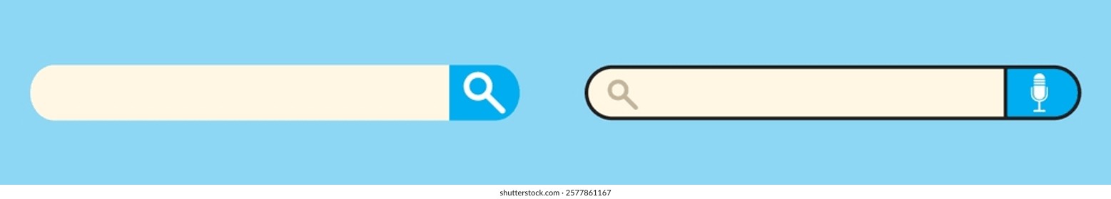 Search bar icon isolated on transparent background. Click here web button icon. Computer mouse cursor or hand pointer symbol. Button with hand an arrow clicking icon set. Vector illustration