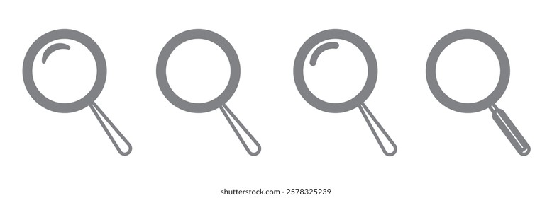 Search bar icon isolated on transparent background. Click here web button icon. Computer mouse cursor or hand pointer symbol. Button with hand an arrow clicking icon set. Vector illustration