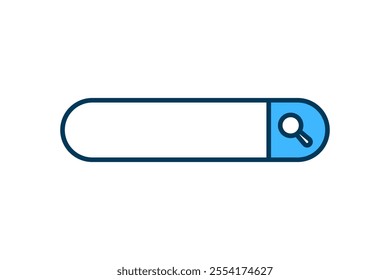 Search Bar icon. icon related to Search. suitable for web site, app, user interfaces, printable. flat line icon style. simple vector design editable