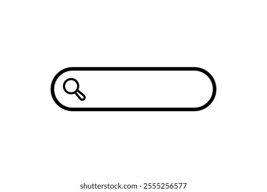 Search Bar icon. icon related to Search. suitable for web site, app, user interfaces, printable etc. line icon style. simple vector design editable