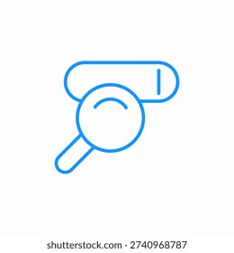 search bar icon sign vector