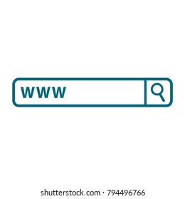 search bar, search bar icon in trendy flat style 