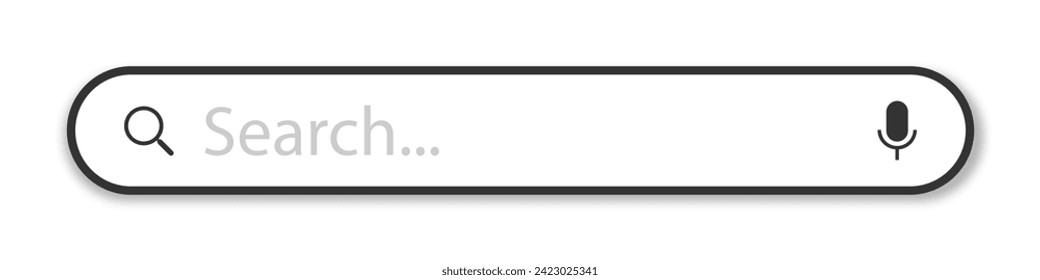 Suche. Symbol der Suchleiste. Suchleiste nach i