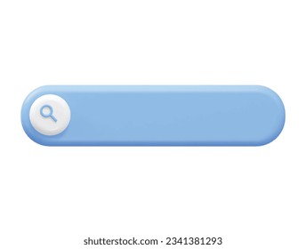 Search bar icon vector 3d rendering