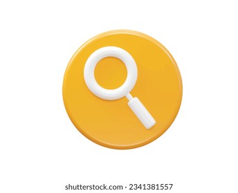 Search bar icon vector 3d rendering