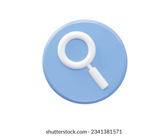 Search bar icon vector 3d rendering