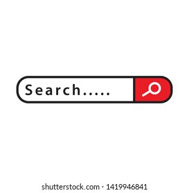 Search bar icon vector illustration