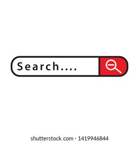 Search bar icon vector illustration