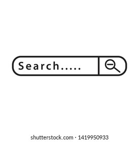 Search bar icon vector illustration