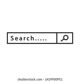 Search bar icon vector illustration