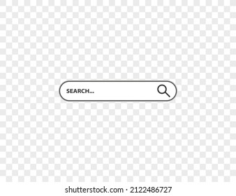 Search bar icon. Vector illustration. Flat design.