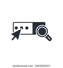 Search bar icon. vector.Editable stroke.linear style sign for use web design,logo.Symbol illustration.