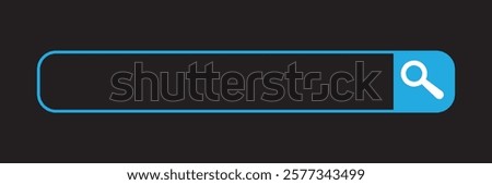 Search bar icon with and voice search button. Search tool Vector design.