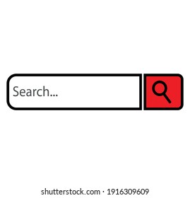 Search bar icon for web site template, app, ui and logo.