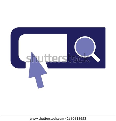 search bar icons. simple colored vector