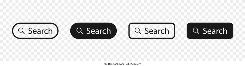 Search bar icons. Search bar for ui. Vector illustration