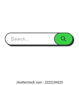 Search Bar illustration for UI design, search bar engine website, concept element for web, and app design