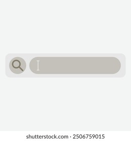 A search bar interface with a magnifying glass icon.
