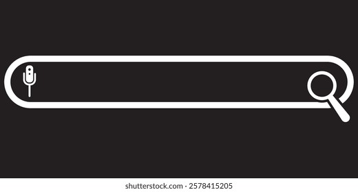 Search bar. Internet search engine website blank search field. design eps 10 