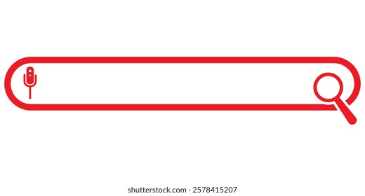 Search bar. Internet search engine website blank search field. design eps 10 