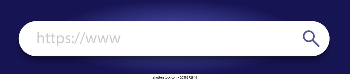 Search bar isolated vector. Search frame or box. Internet search bar. Web site icon.
