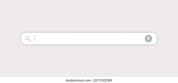 Search bar isolated. Web search button concept. Search bar for ui. Vector stock