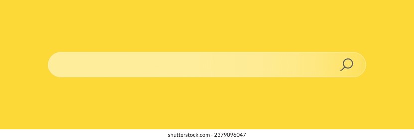 Search Bar on Mobile Mockup, Blank Page Searching Window, Browser Homepage Internet Online, Global Browsing Template on Yellow Background