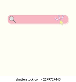 Barra de búsqueda, pastel, mínimo. Vector, búsqueda de productos,