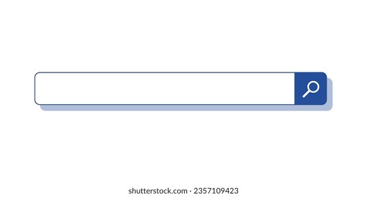 Search bar. Searching panel flat design. Online browser search box mockup.