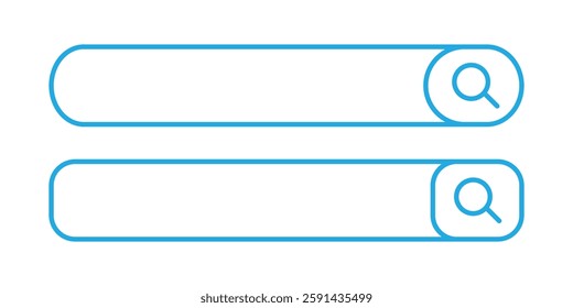search bar set isolated on white background. eps